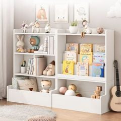 Tủ sách cho bé 3 tầng CHIL có ngăn đựng đồ chơi - GP158