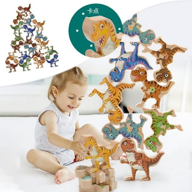 Đồ chơi xếp tầng khủng long cho bé - TOY18