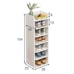 Kệ giày trắng đa tầng phong cách tối giản - GP247