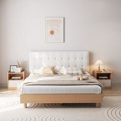 Giường bay vân gỗ trắng cao cấp - GP347