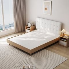 Giường bay vân gỗ trắng cao cấp - GP347