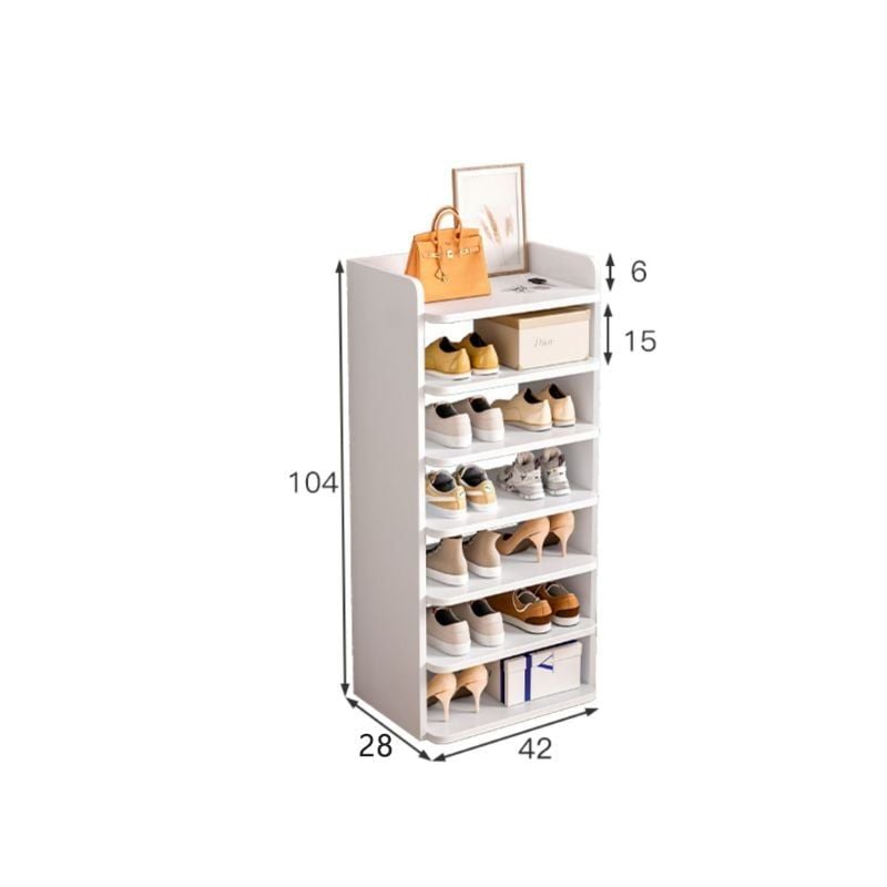 Kệ giày trắng đa tầng phong cách tối giản - GP247
