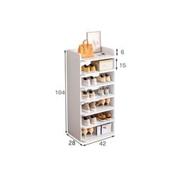 Kệ giày trắng đa tầng phong cách tối giản - GP247