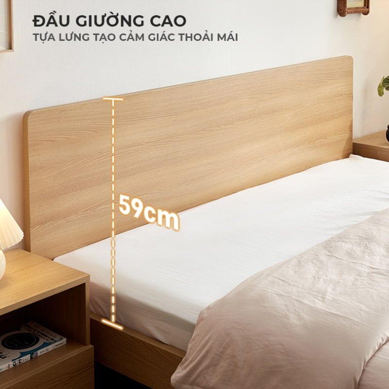 Giường đôi sang trọng kiểu dáng tinh tế hiện đại - GP338