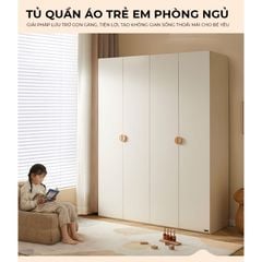 Tủ quần áo trẻ em 4 cánh mở - GP374