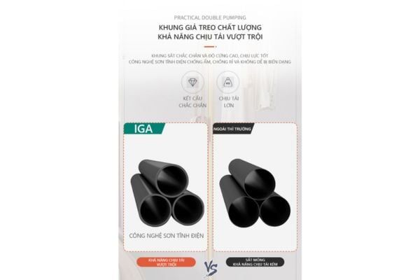 Giàn treo phơi quần áo nhiều màu - GM103