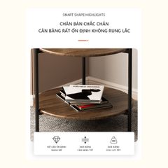 Bàn Trà Tròn 2 Tầng GM86
