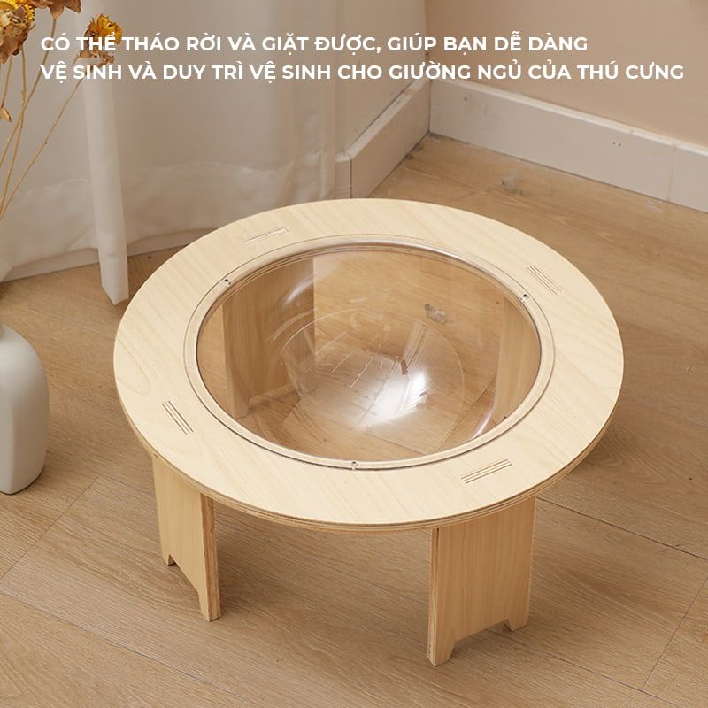 Ổ mèo D37 nhỏ gọn, dễ dàng tháo rời vệ sinh - GU4