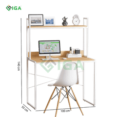 Bàn làm việc tích hợp giá sách hiện đại, gọn nhẹ - GM26
