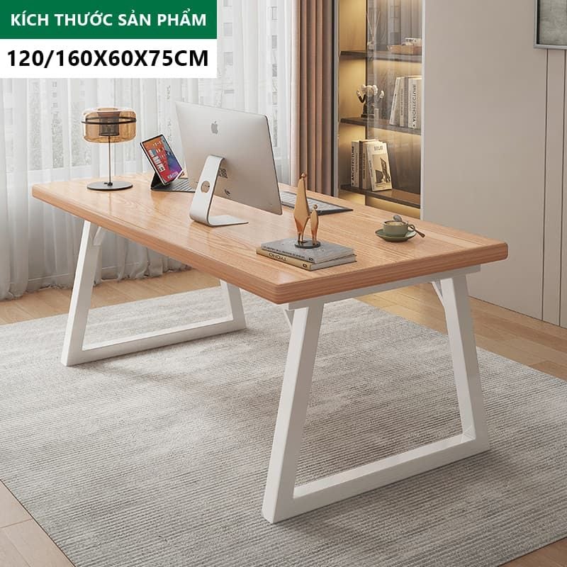 Bàn làm việc gỗ khung chân sắt cao cấp, sang trọng - GM121