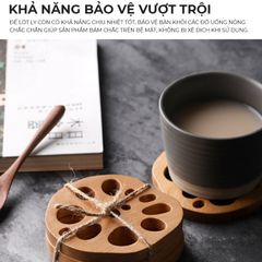 Đế lót ly củ sen, dế sử dụng, thiết kế bắt mắt - PG04