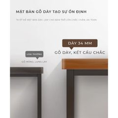 Bàn làm việc khung đen GM166