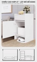 Tủ robot hút bụi full trắng - GP389