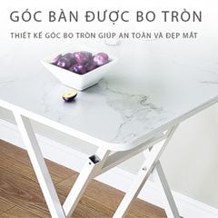 Bàn ăn chân sắt gấp gọn tiện lợi - GM125