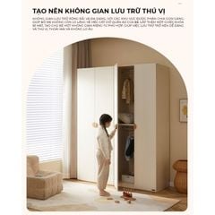 Tủ quần áo trẻ em 4 cánh mở - GP374