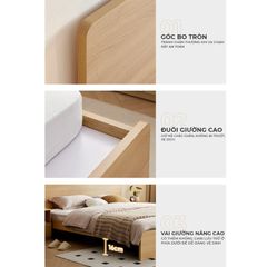 Giường đôi sang trọng kiểu dáng tinh tế hiện đại - GP338