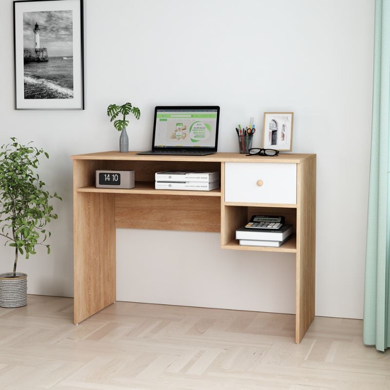 Bàn làm việc gỗ có ngăn kéo chia ngăn hiện đại - GP230