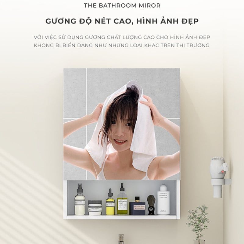 Tủ gương treo tường đa năng, cao cấp - GP257.01