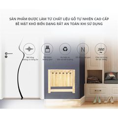 Ghế Gỗ Cao Su Xếp Gọn Treo Tường - GN69
