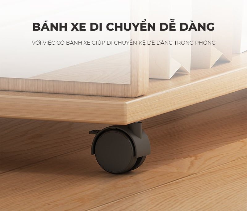 Giá treo quần áo kết hợp gương xoay 360 di động, thiết kế hiện đại, đa năng - GP371