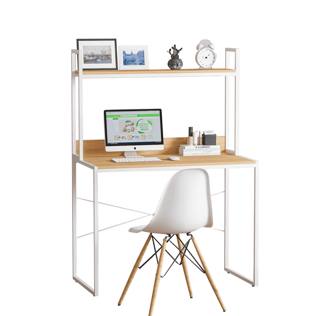 Bàn làm việc tích hợp giá sách hiện đại, gọn nhẹ - GM26