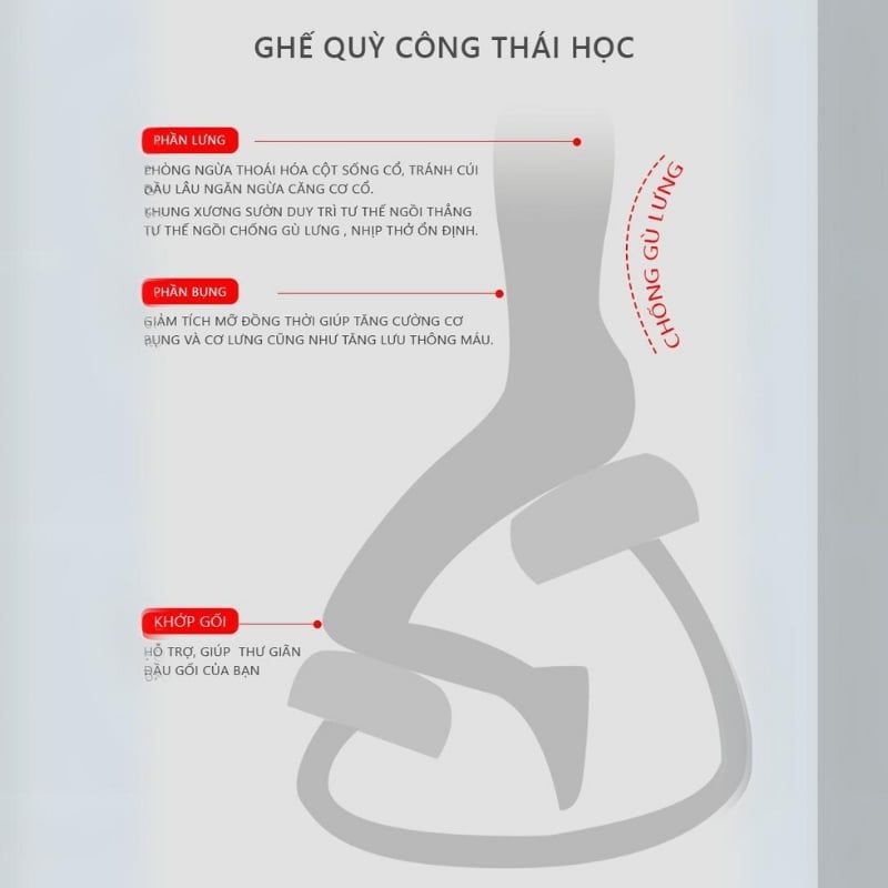 Ghế quỳ Công thái học - GP266.03
