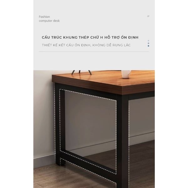 Bàn làm việc khung đen GM166