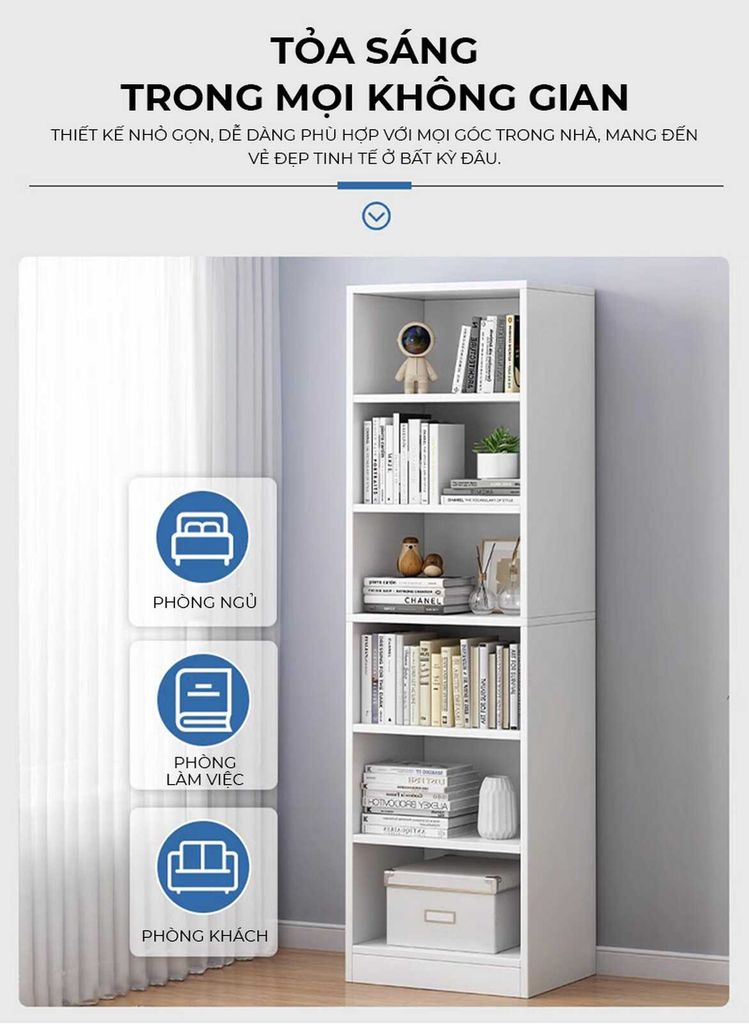 Kệ sách đa năng tối giản - GP397