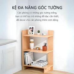 Kệ gỗ góc tường 3 tầng đa năng hiện đại - GP180
