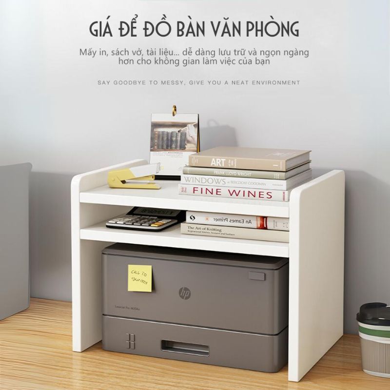 Kệ để bàn văn phòng đa tầng có ngăn đựng máy in - GP193