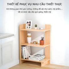 Kệ gỗ góc tường 3 tầng đa năng hiện đại - GP180