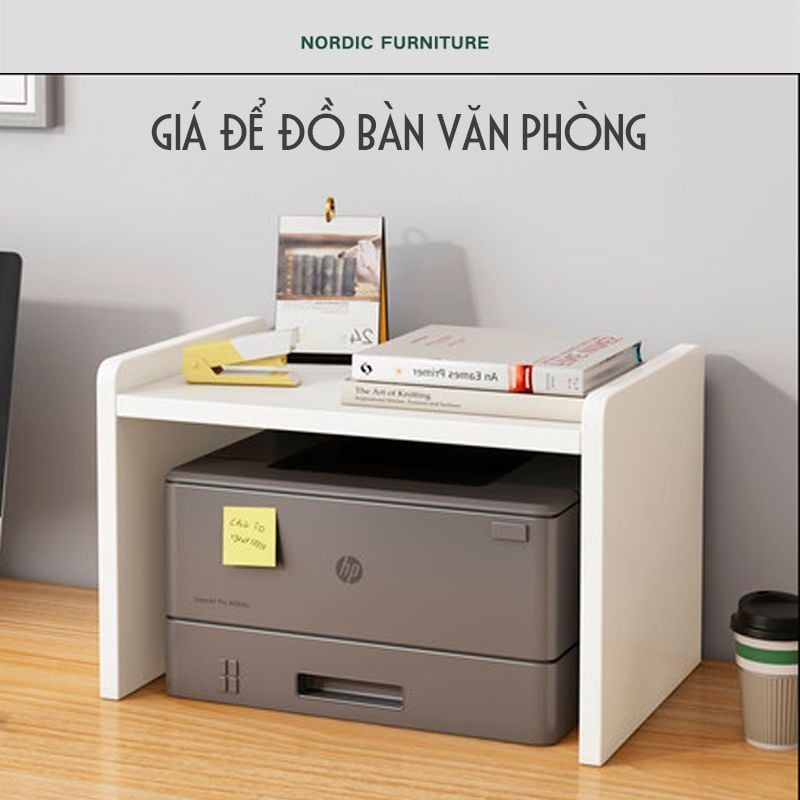 Kệ để bàn văn phòng đa tầng có ngăn đựng máy in - GP193