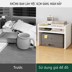 Kệ để bàn văn phòng đa tầng có ngăn đựng máy in - GP193