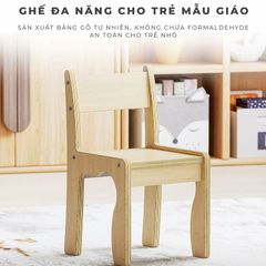 Ghế trẻ em gỗ dáng vuông - PG14