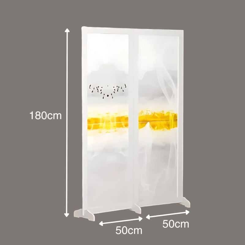 Bình phong in hoạ tiết trắng hiện đại - BP.IN.08