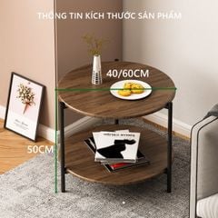 Bàn Trà Tròn 2 Tầng GM86