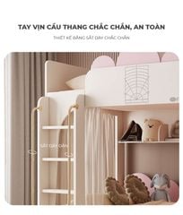 Giường tầng trẻ em, thông minh, phong cách dễ thương, hiện đại - GP360