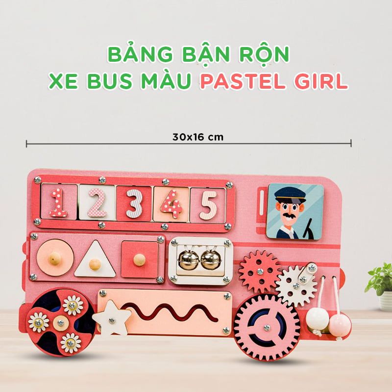 Bảng đồ chơi xe bus thông minh cho trẻ - TOY02