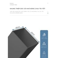 Bàn làm việc khung đen GM166