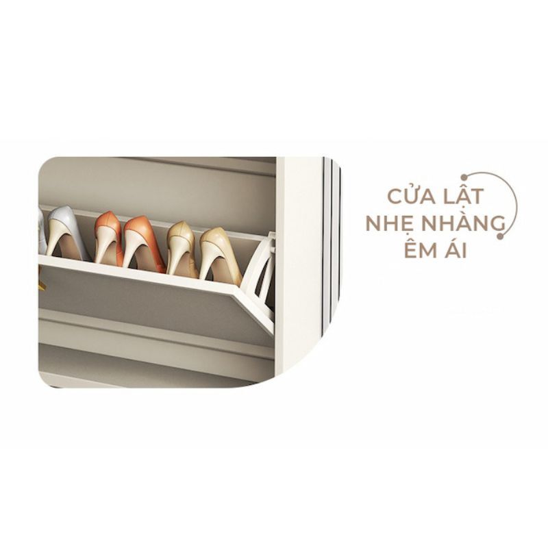 Tủ giày TC 3 cánh lật trắng GP332