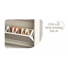 Tủ giày TC 3 cánh lật trắng GP332