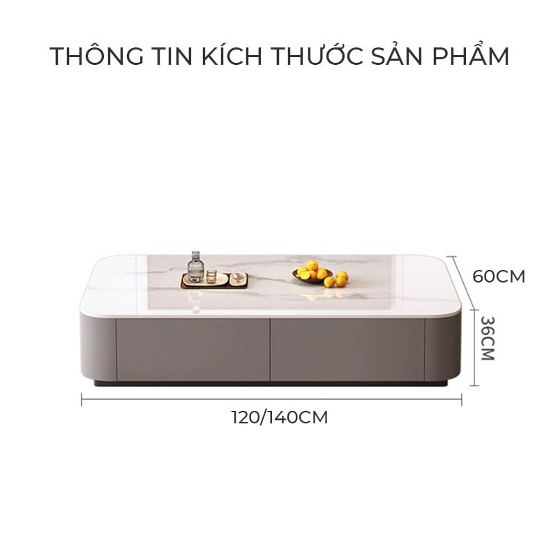 Bàn trà phòng khách phong cách sang trọng GM167A.01