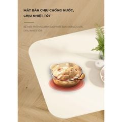Bàn ăn thông minh gấp gọn full trắng - GM194