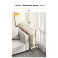 Bàn ăn thông minh gấp gọn full trắng - GM194