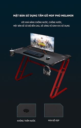Bàn Gaming Chữ Z Hoàn Hảo Chuyên Nghiệp GM74