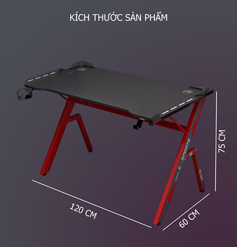 Bàn gaming chữ K GM70