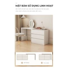 Bàn làm việc kèm tủ đựng đồ đa năng, hiện đại - GP325