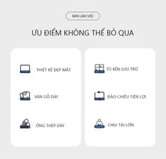Bàn Làm Việc Tích Hợp Kệ Sách GM131