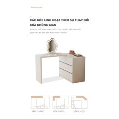 Bàn làm việc kèm tủ đựng đồ đa năng, hiện đại - GP325