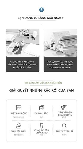 Bàn Làm Việc Phong Cách Bắc Âu GP86
